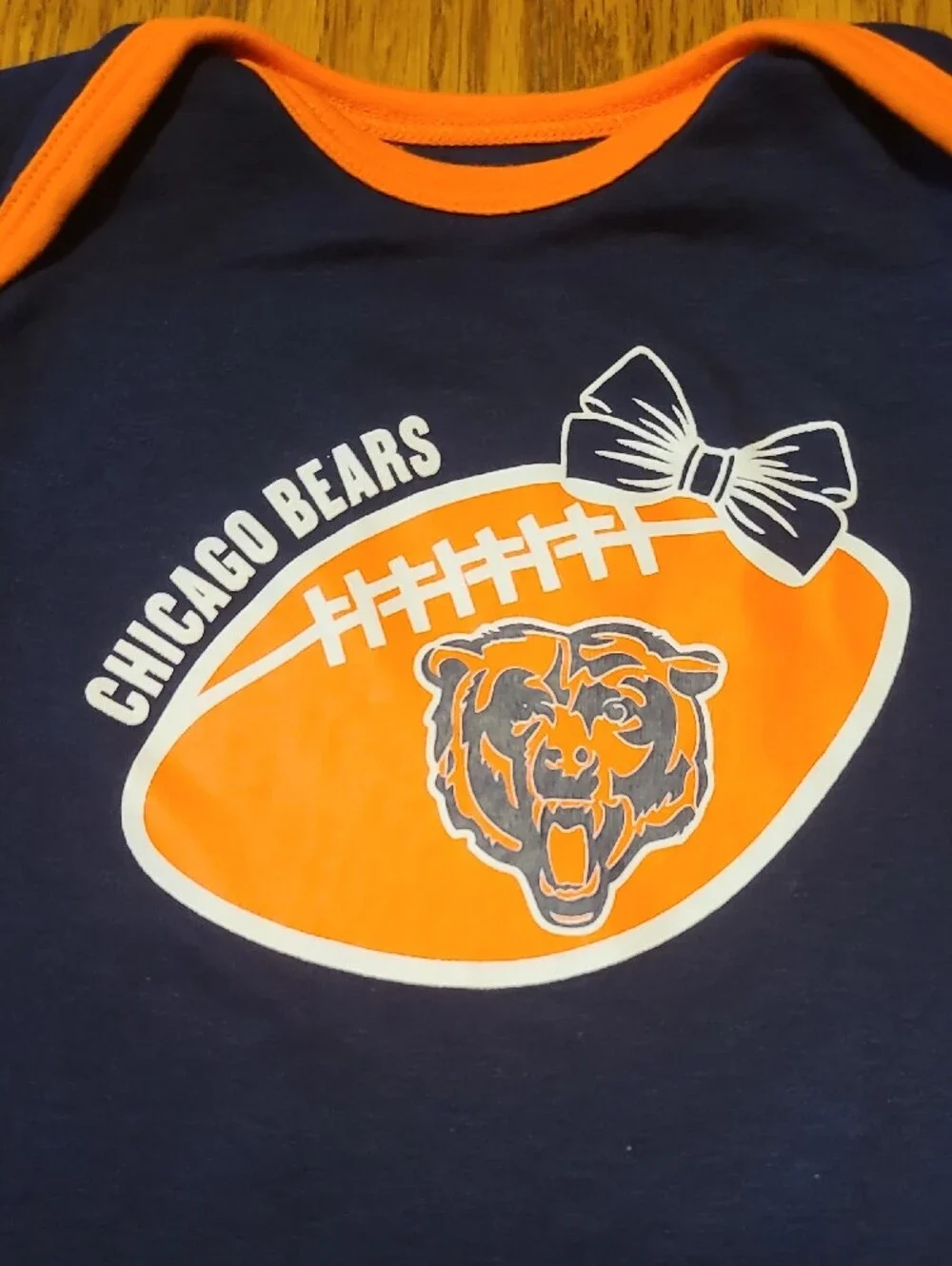 Chicago Bears Navy And Orange Infant Bodysuit - 12 Months
